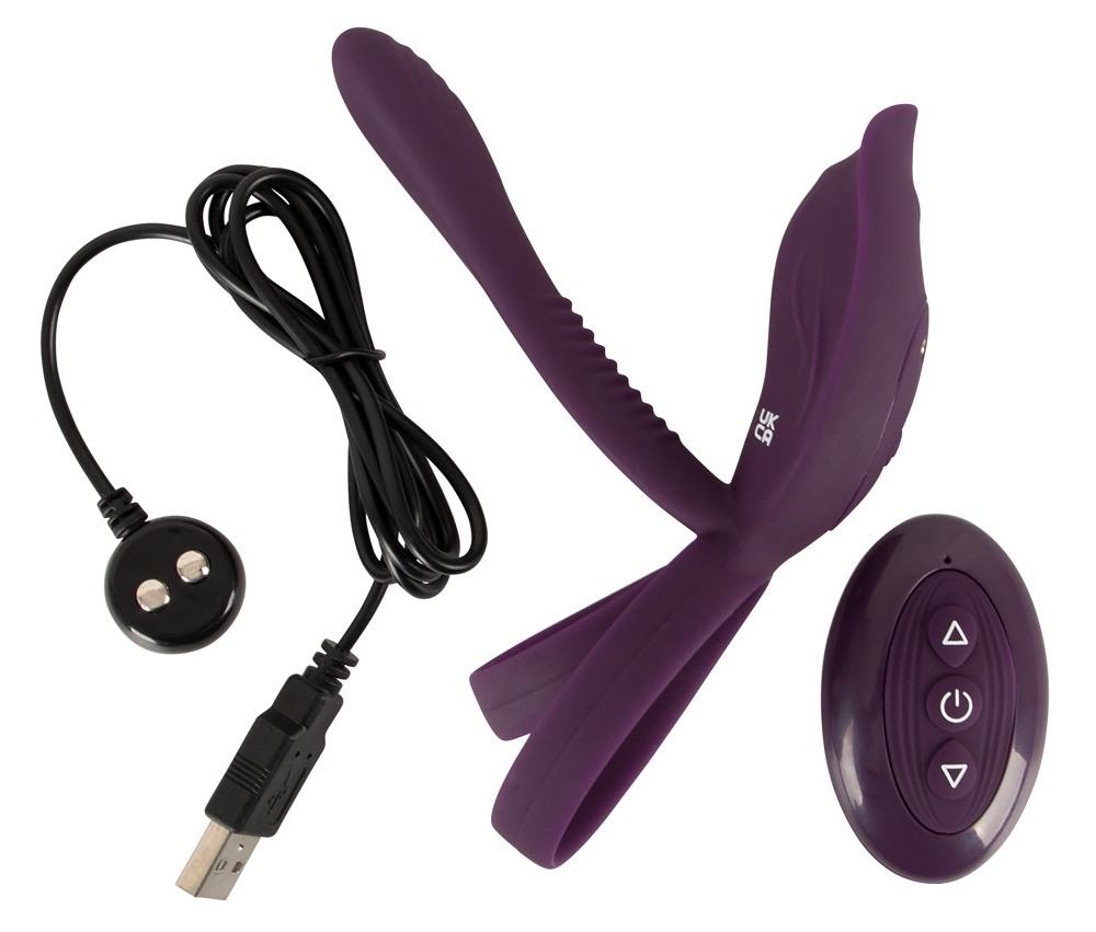 Эрекционное кольцо Couples Choice Couple's Vibrator 2, 11.2 см (фиолетовый)