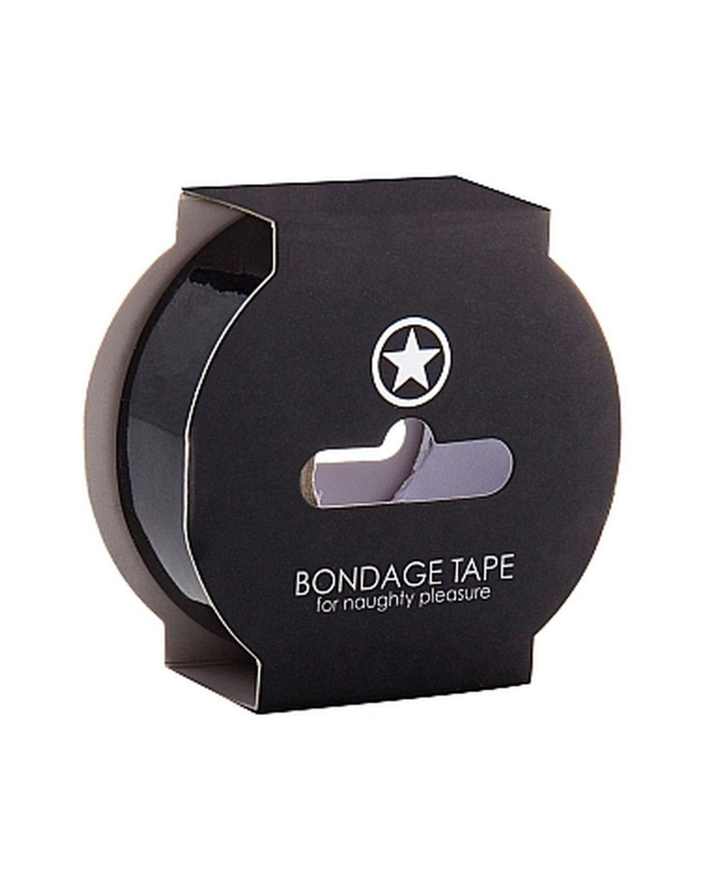 Бондажная лента Ouch! Non Sticky Bondage Tape, 17.5 см (черный)