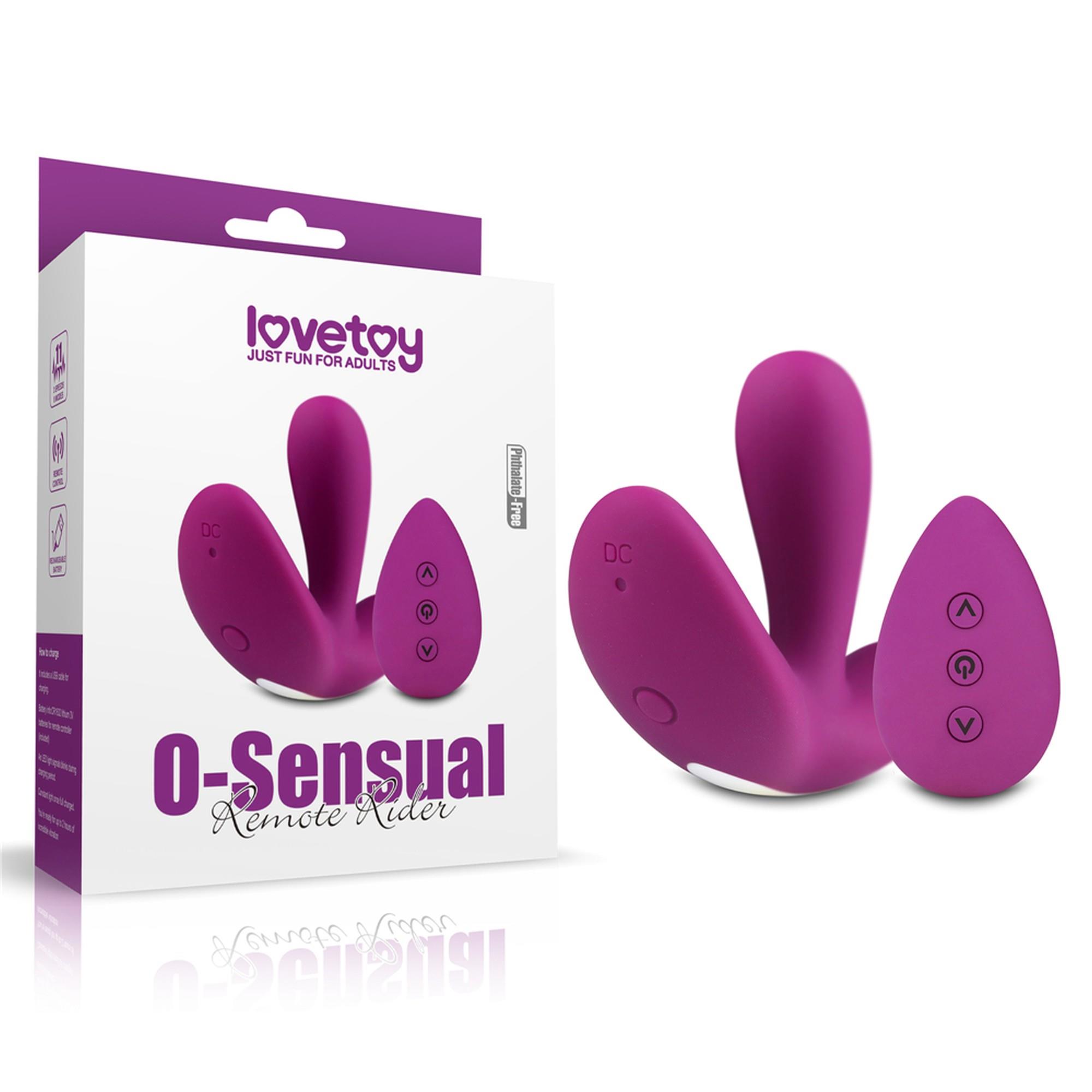 Вибратор O-Sensual Remote Ride, 9 см (фиолетовый)