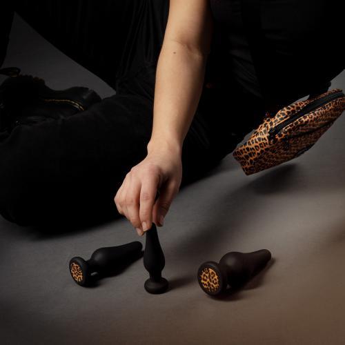 Zestaw korków analnych Panthra Kesia, 3 szt (czarny)