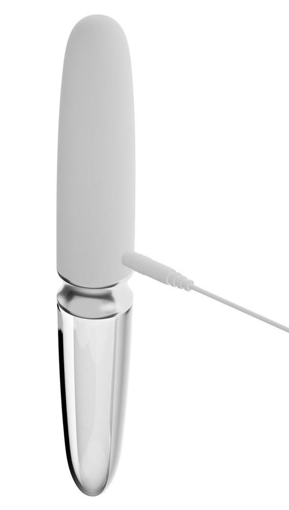 Вибратор Liaison Straight LED, 17,7 см (белый)