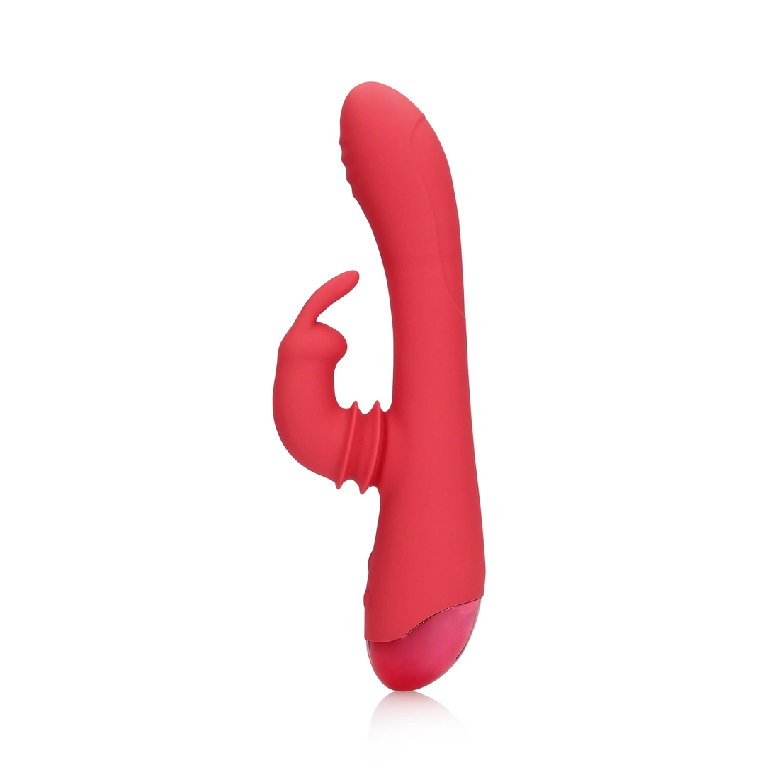Вибратор-кролик Loveline Brighto Red, 22.5 см (красный)