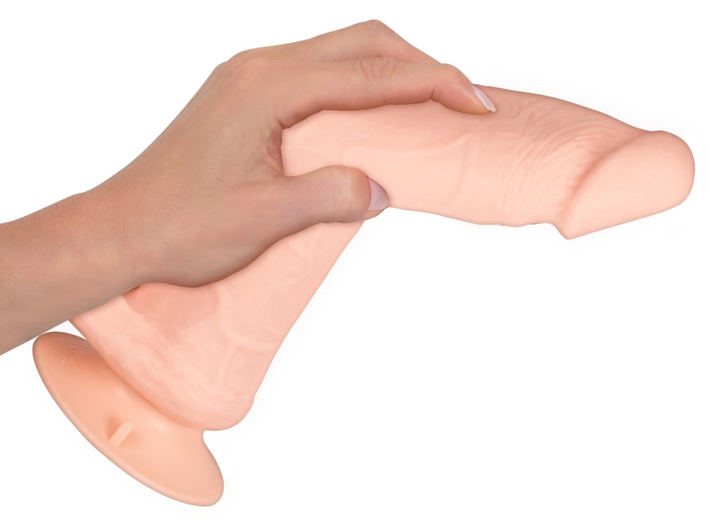 Wibrator Nature Skin Bendable RC, 20.8 cm (w kolorze cielistym)