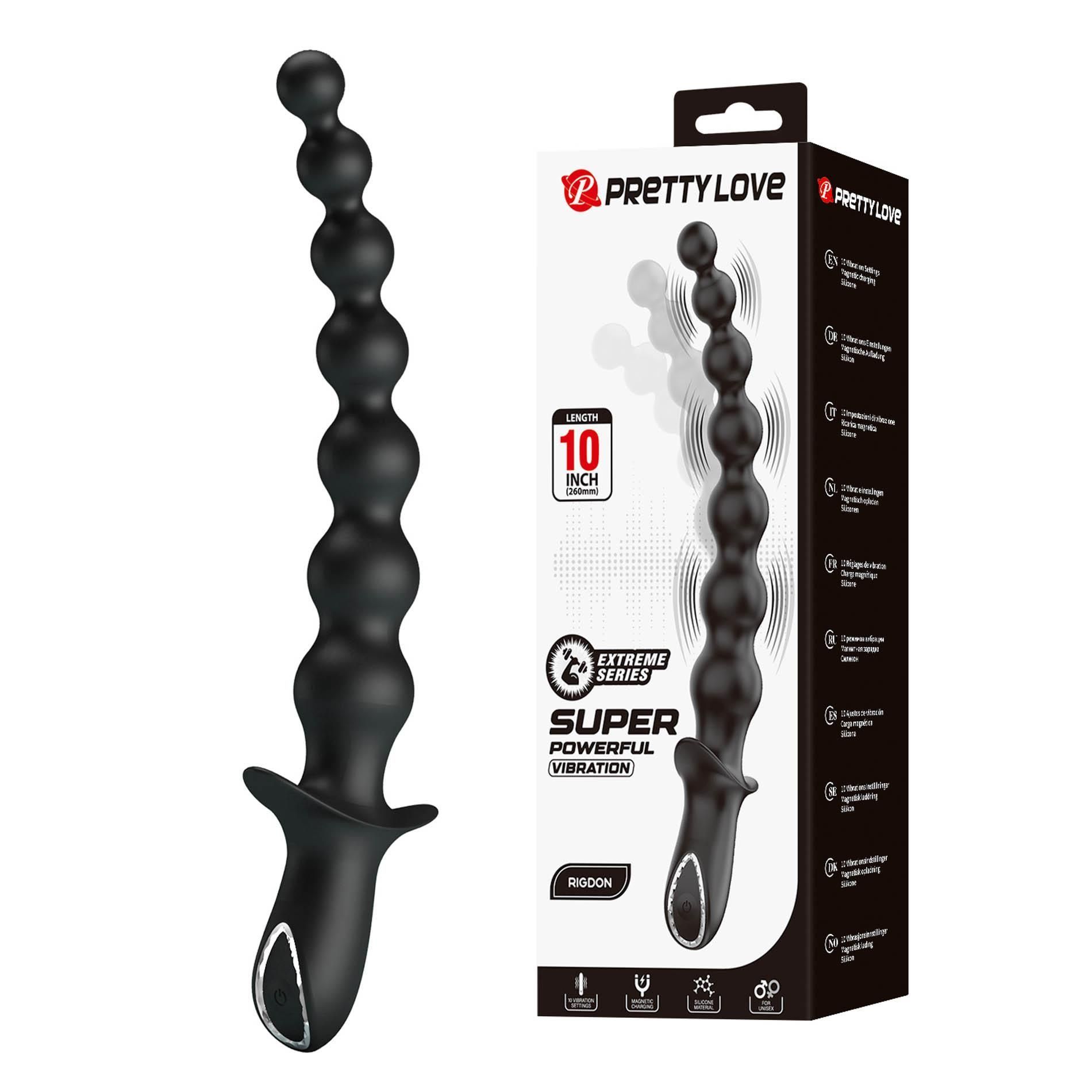 Вибратор Pretty Love Super Powerful Dedron 10", 26 см (черный)