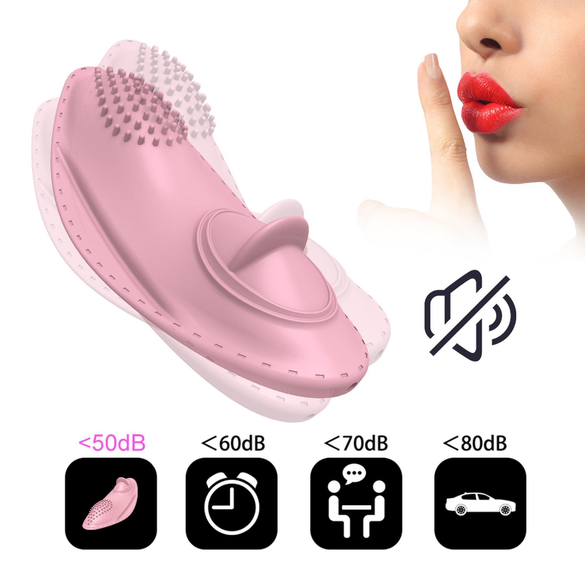 Вибратор для клитора Boss Series Strap On Vibrator 01 (светло-розовый)