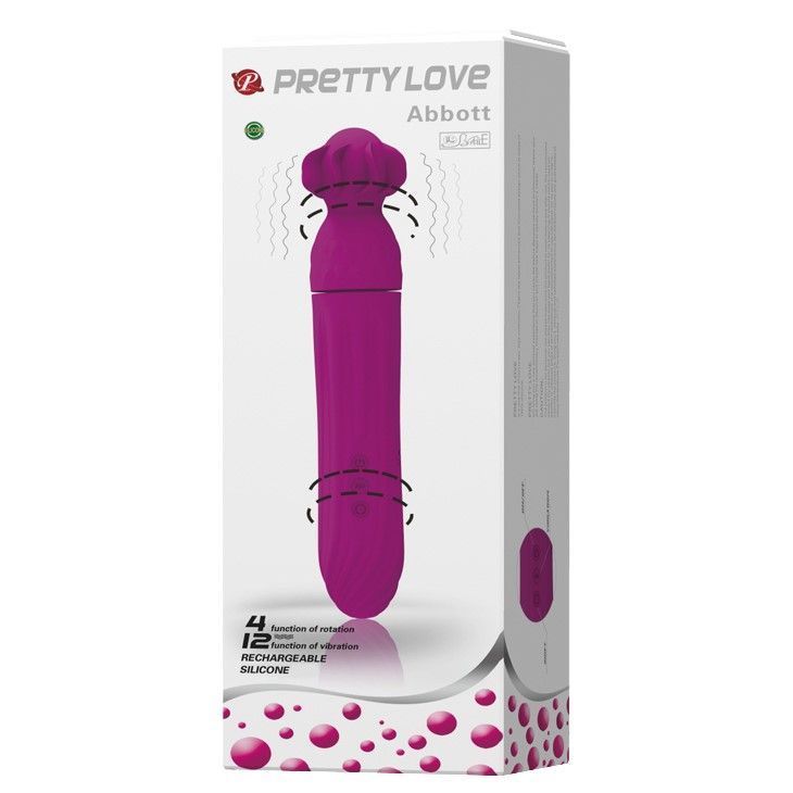 Вибратор Pretty Love Abbott, 21 см (фиолетовый)