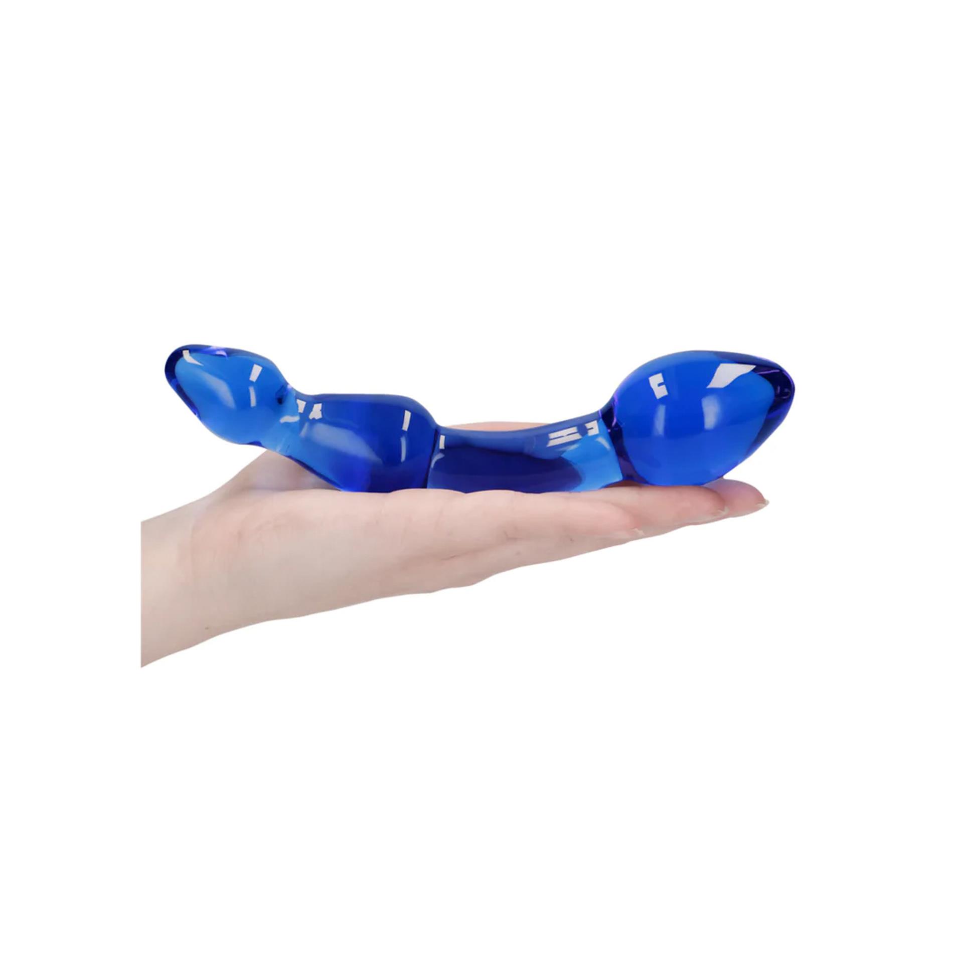 Фаллоимитатор Chrystalino Superior Glass, 18 см (синий)