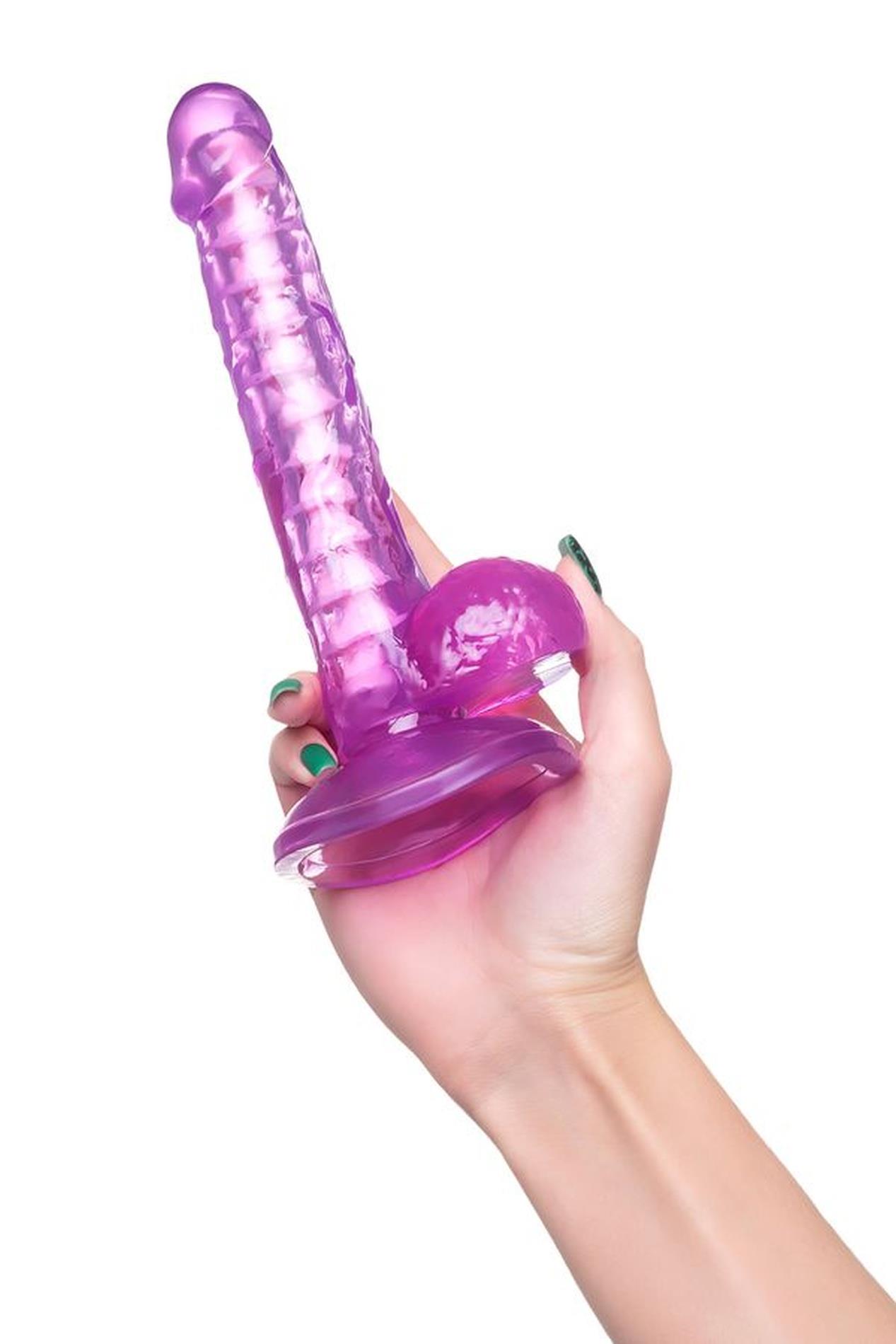 Toyfa Celiam - Dildo, Fioletowy, 20.5 cm