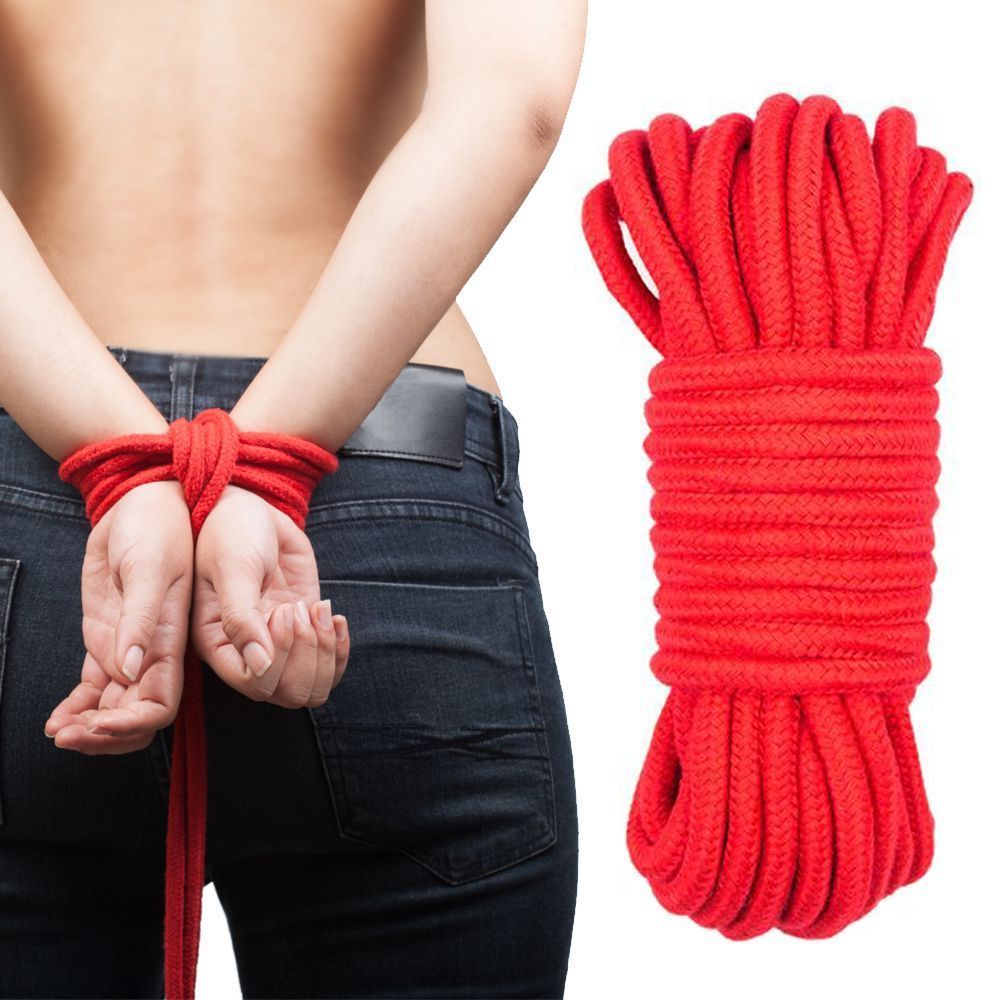 LATETOBED Line Rope Red - Lina do bondage, Czerwony