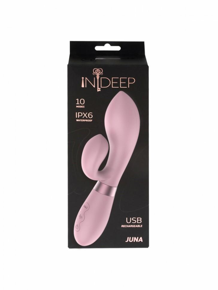 Вибратор-кролик Indeep Juna, 21.5 (розовый)
