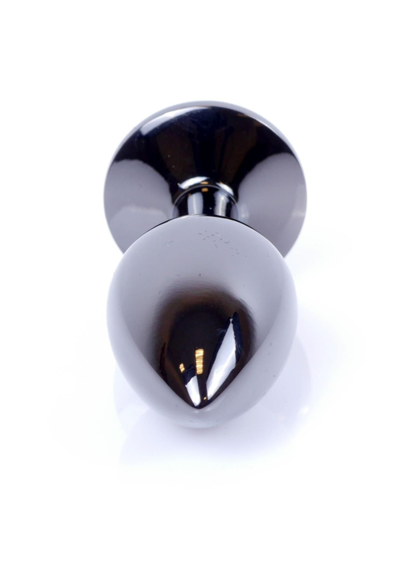 Korek analny MyLove Toys Jewelry Dark Silver Plug, 7 cm (czarny)