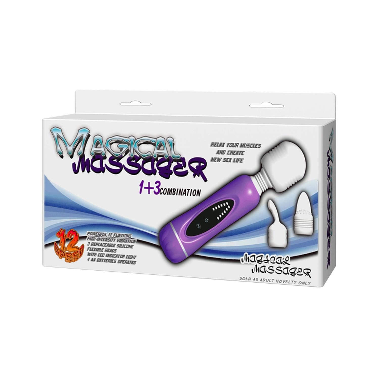 Вибромассажер Baile Magical Massager, 20 см (розовый)