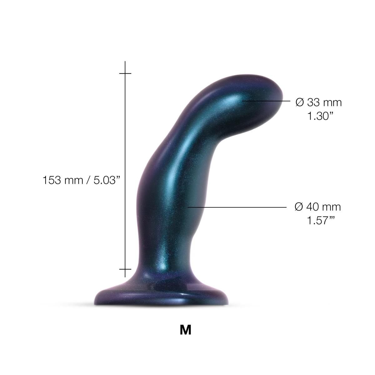 Фаллоимитатор Strap-On-Me Dildo Plug Snaky M, 15.3 см (синий)