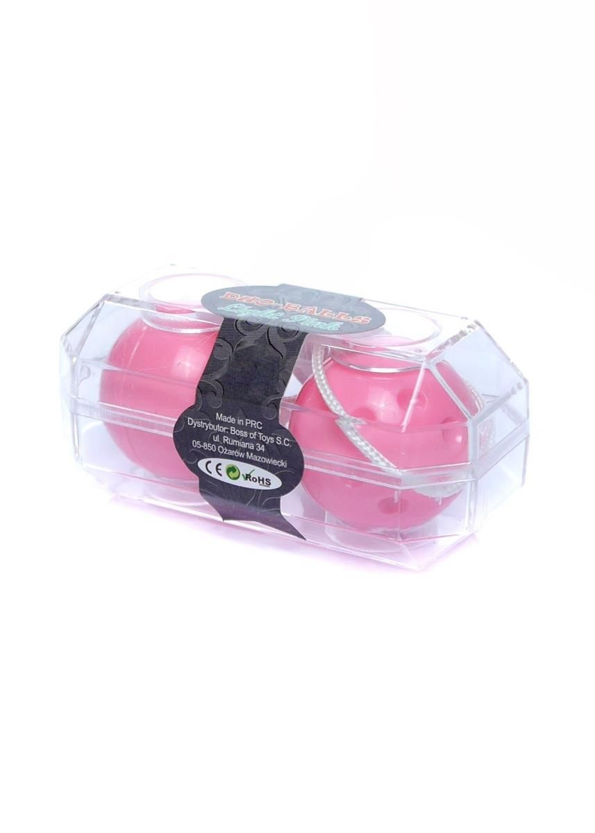Вагинальные шарики Boss Series Duo Balls, 21 см (розовый)