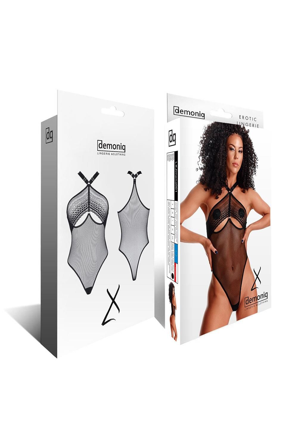 Боди Demoniq LadyX Jimena, S (черный)