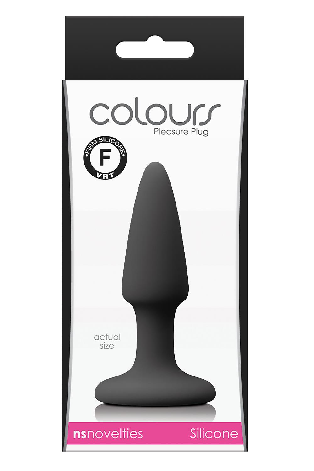 Korek analny Colors Pleasure Small Plug, 11.5 cm (czarny)