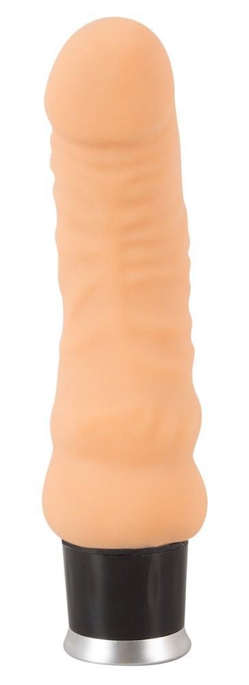Реалистичный вибратор Nature Skin Real Vibe, 18 см (телесный)