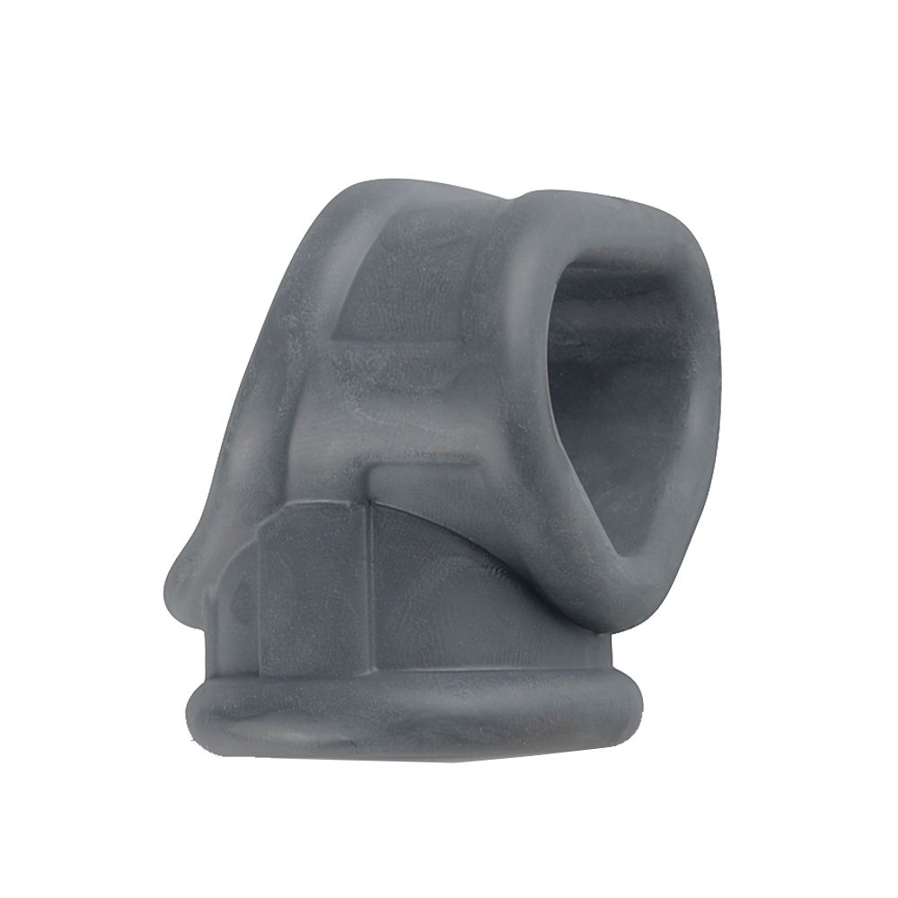 Эрекционное кольцо Boners Liquid Silicone 2 in 1 Ballstretcher (серый)