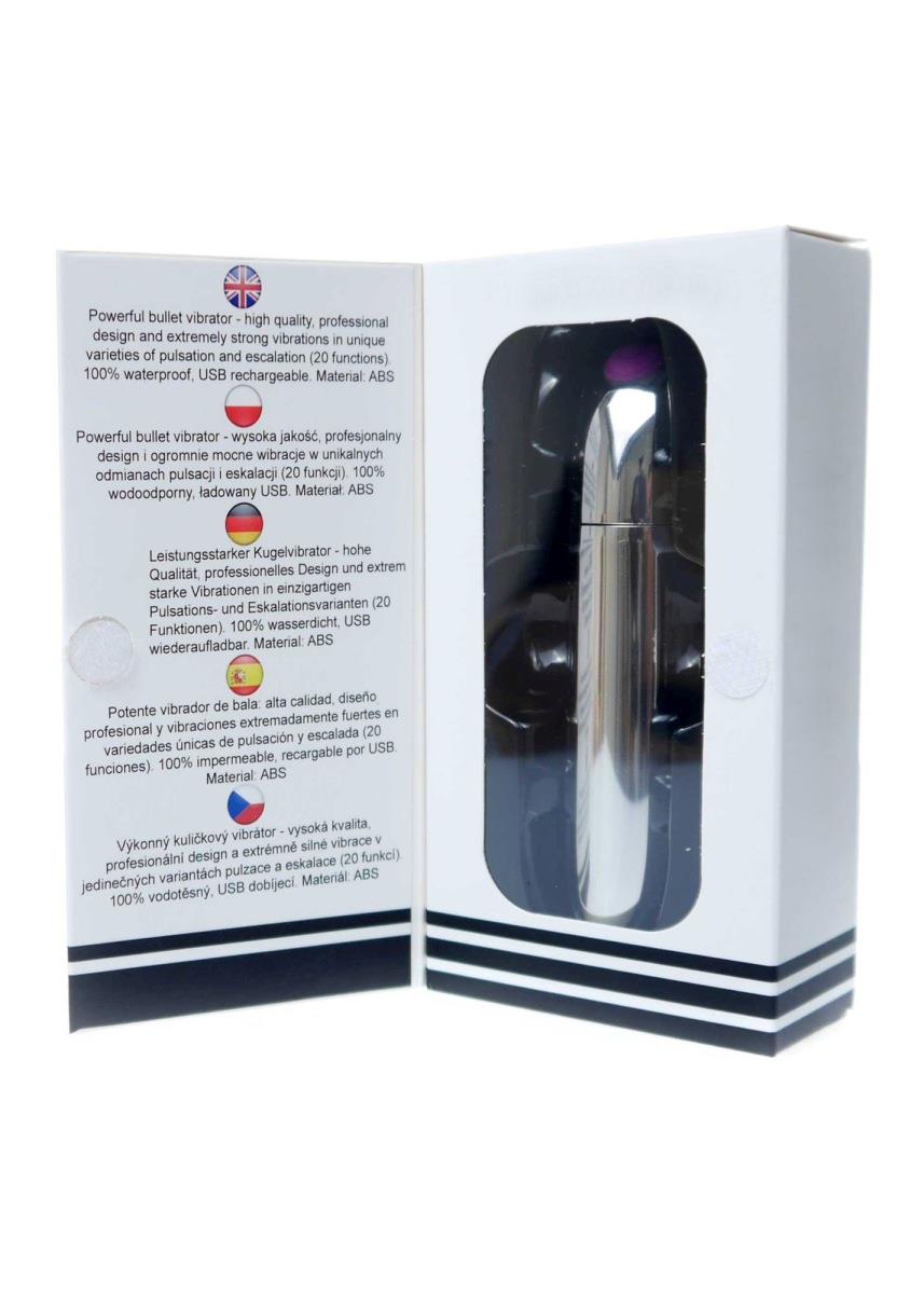 Мини-вибратор B - Series Magic Powerful Bullet, 10 см (серебристый)