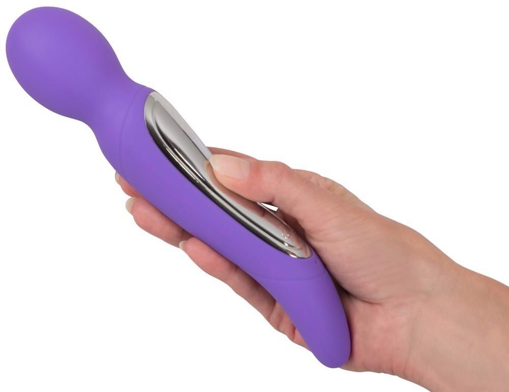 Универсальный массажёр Sweet Smile Rechargeable Dual Motor Vibe, 22 см (фиолетовый)