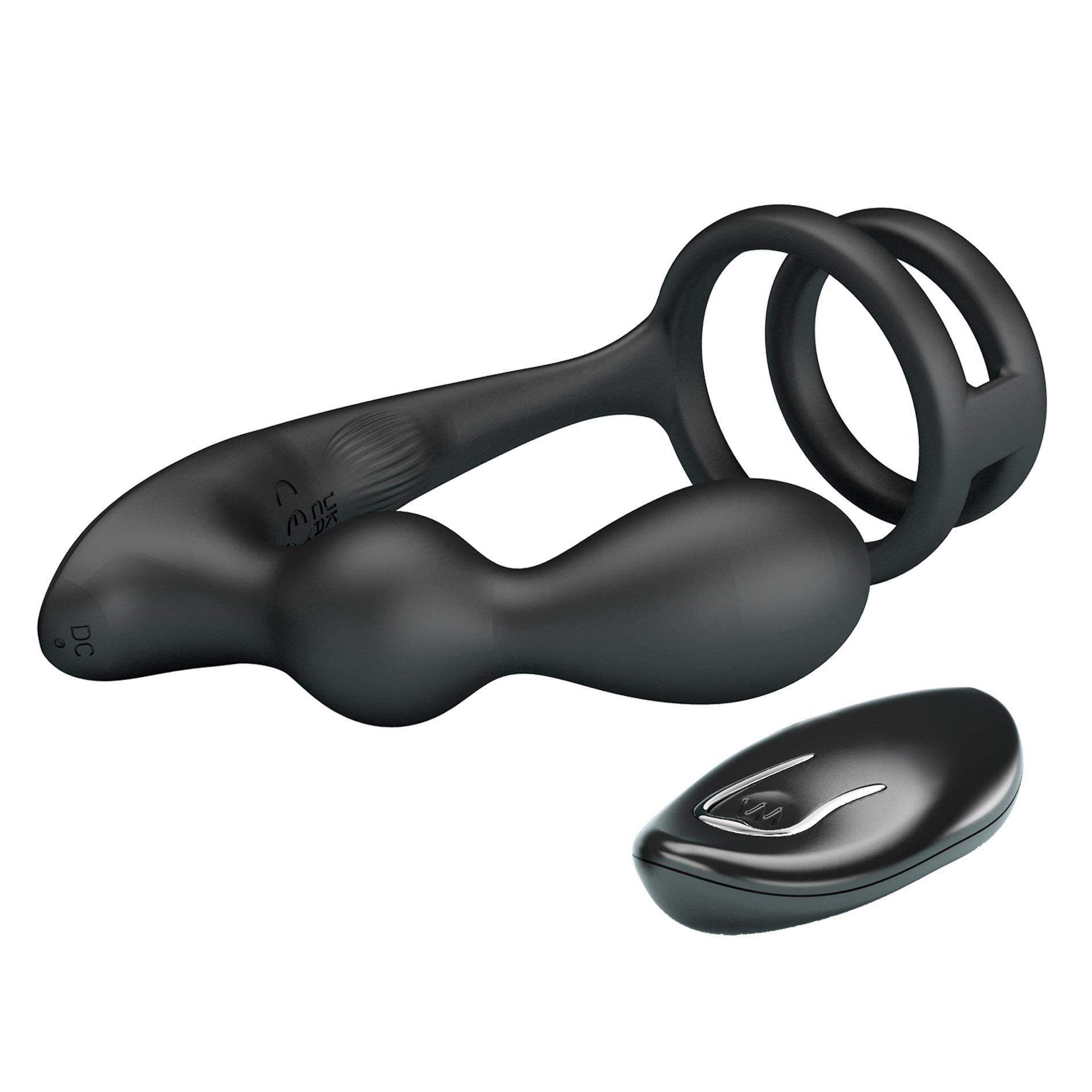 Вібростимулятор простати MR Play Remote Control, 13.5 см (чорний)