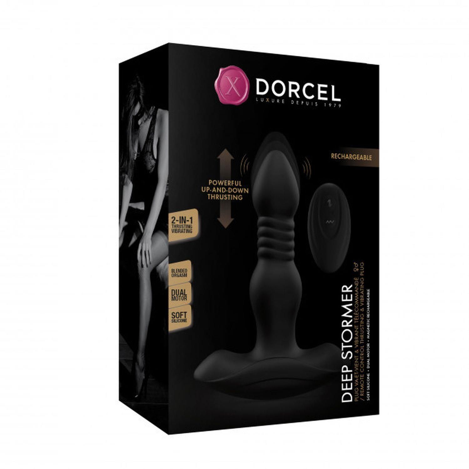 Korek analny Dorcel Deep Stormer, 15cm (czarny)