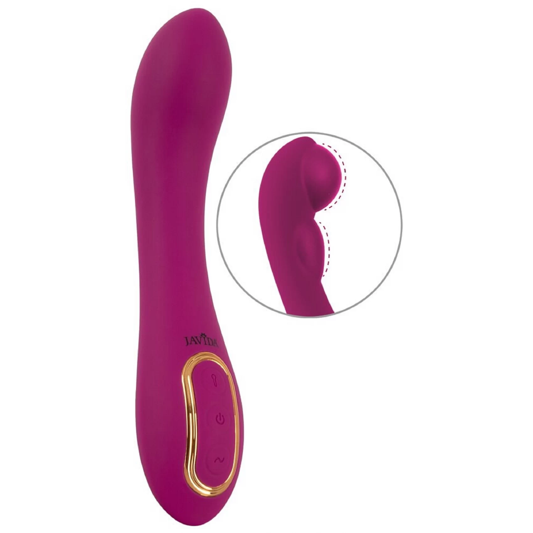 Вибратор Javida Inflatable, 21.1 см (фуксия)