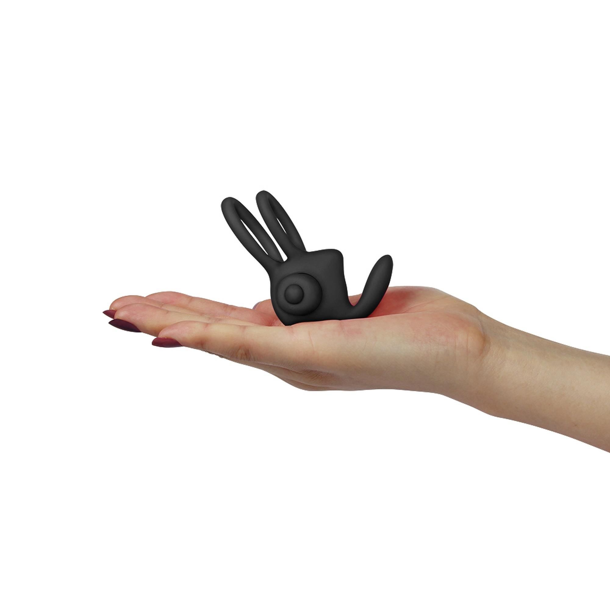 Эрекционное кольцо Lovetoy Power Clit Duo, 7.5 см (черный)
