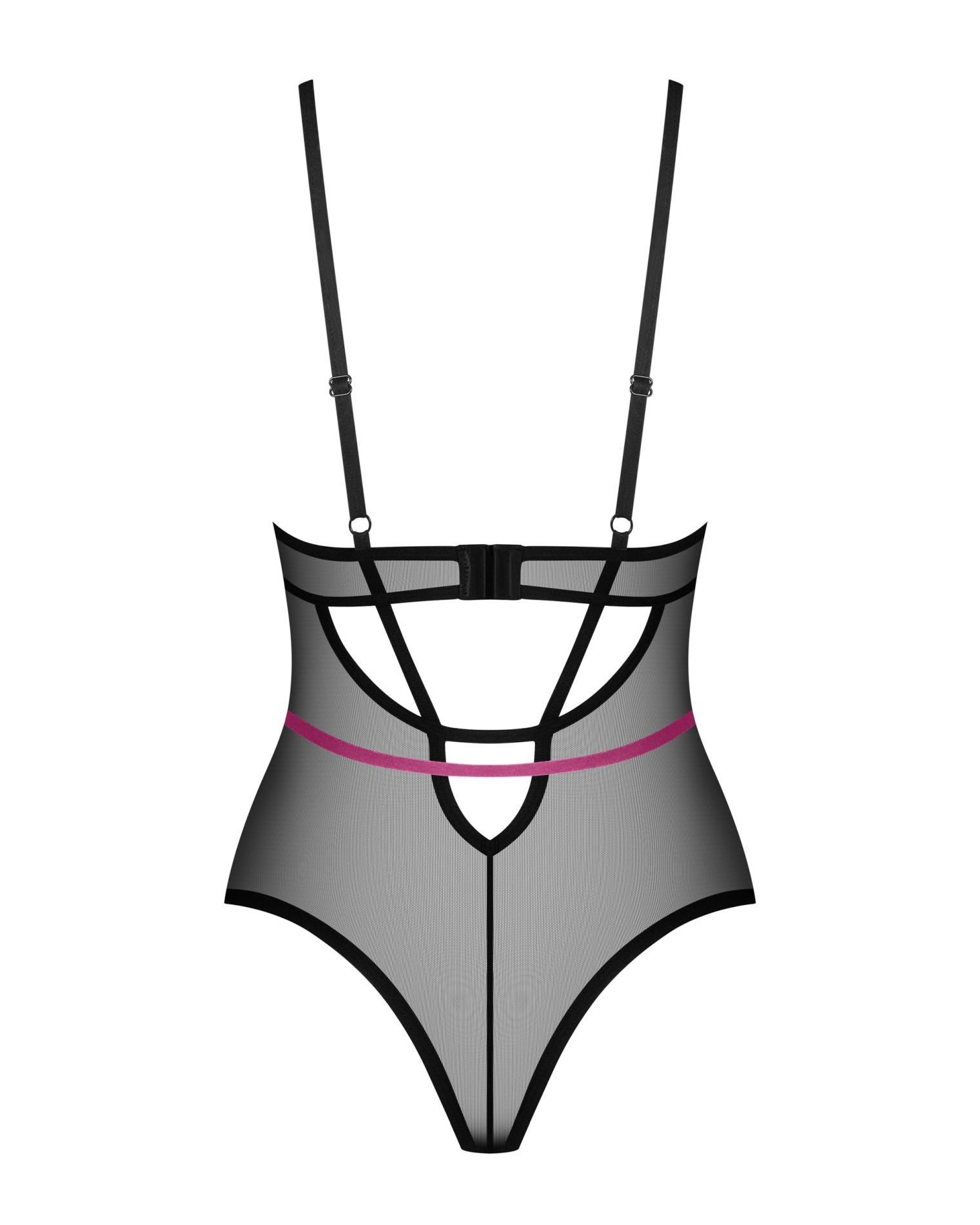 Боди Obsessive Novenes, XS/S (черный)