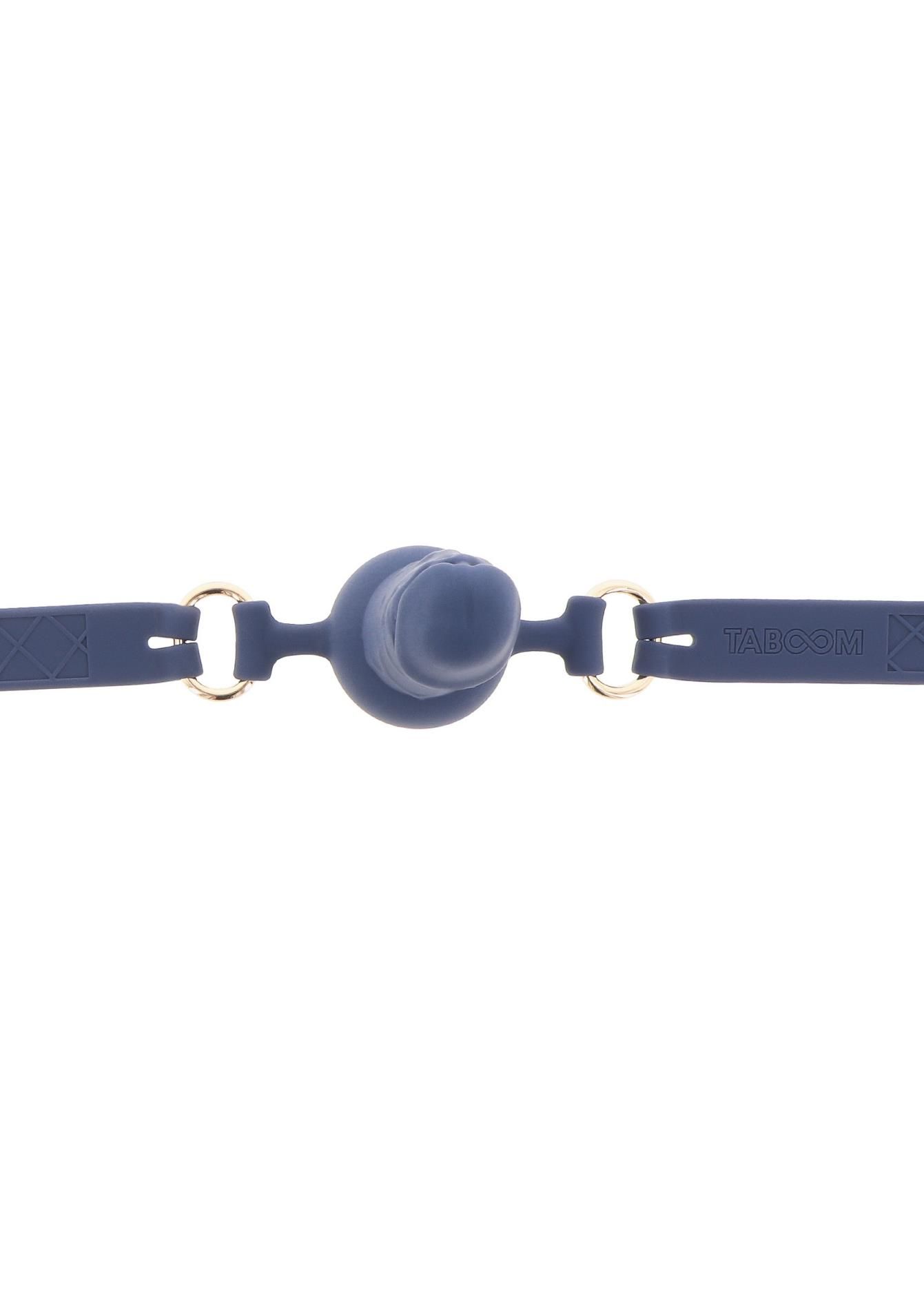 Кляп Taboom Silicone Supreme Breathable Penis Gag (синий)