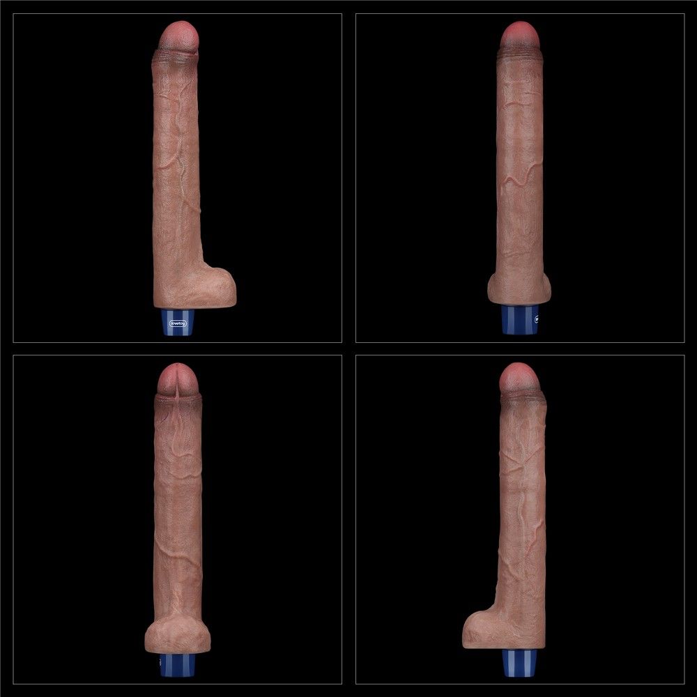 Вибратор Lovetoy Real Softee 10.5", 26,5 см (коричневый)