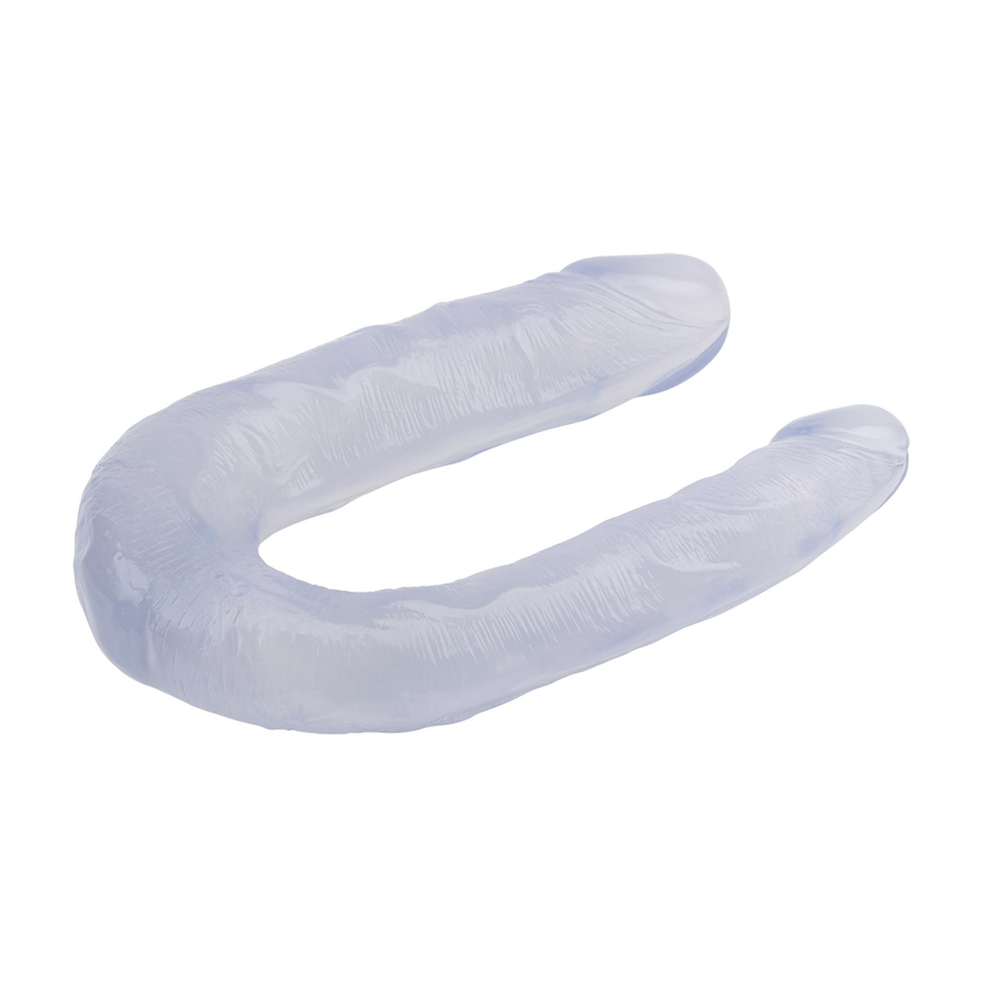 Двухсторонний фаллоимитатор Hi-Rubber Born To Create Pleasure 13 Inch, 34 см (прозрачный)