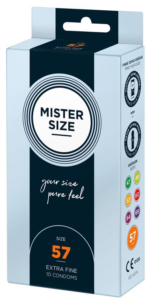 Презервативы Mister Size 57, 10 шт (прозрачный)