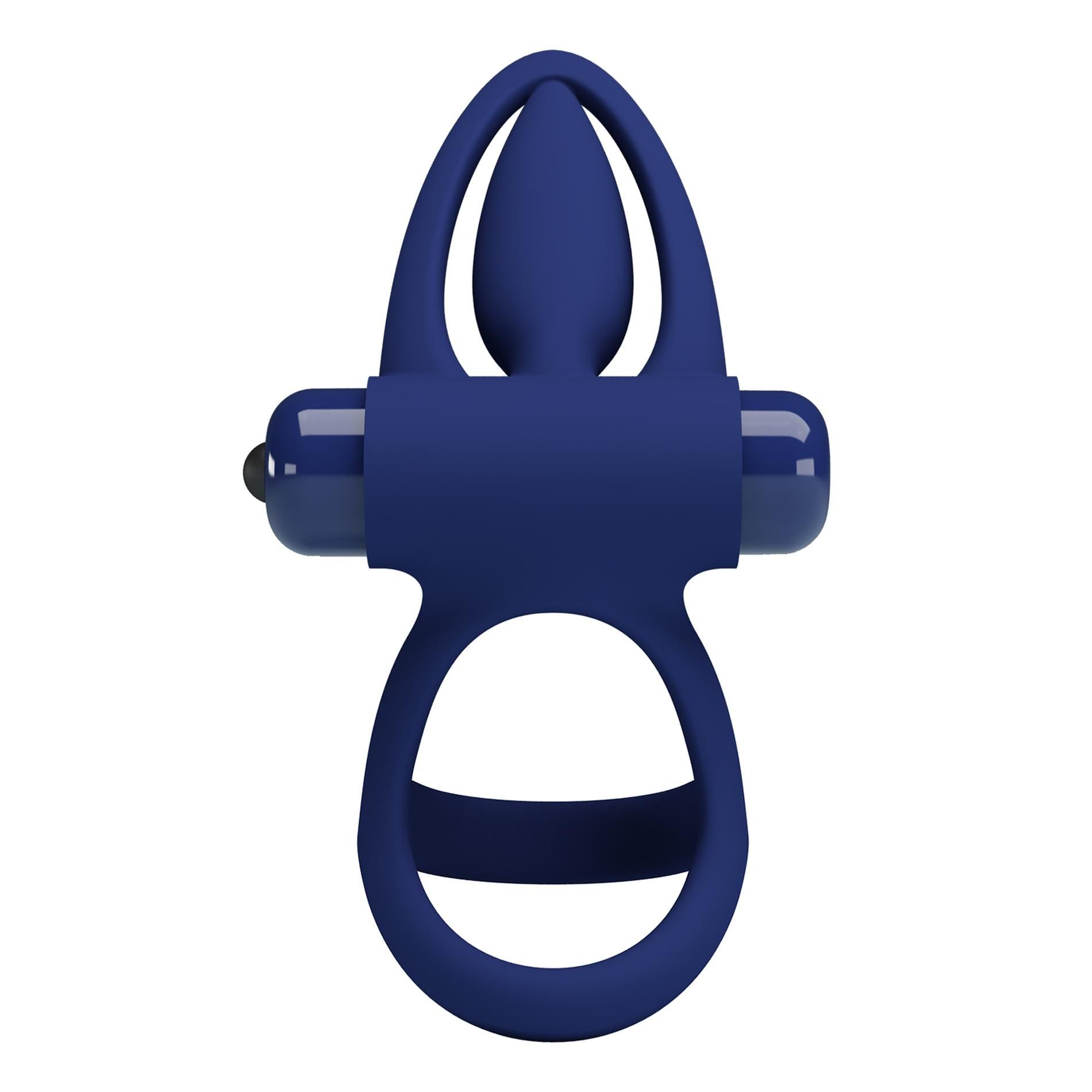 Виброкольцо Pretty Love Vibration Cock Ring (синий)