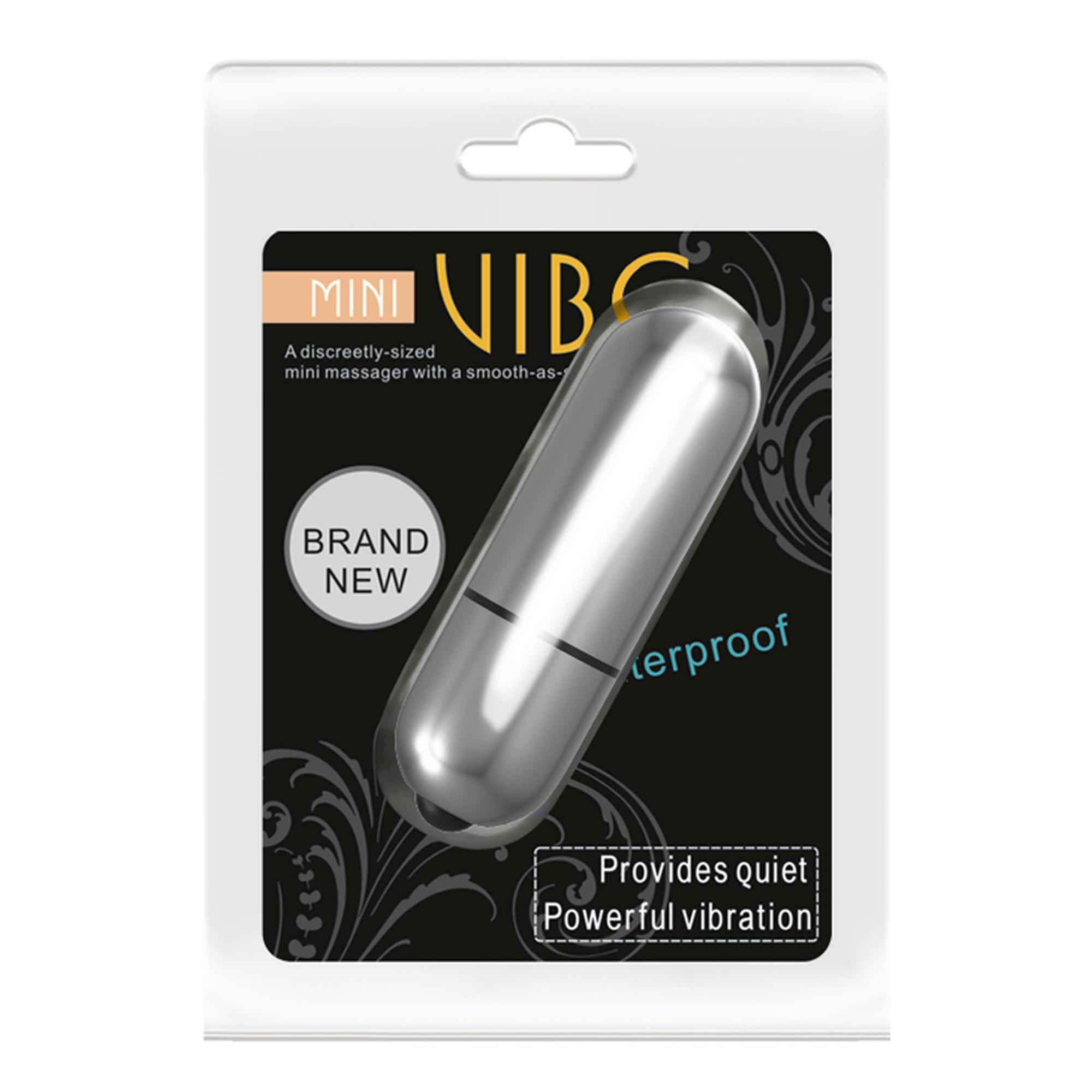 Мини-вибратор Baile Mini Vibe, 6.2 см (серебристый)