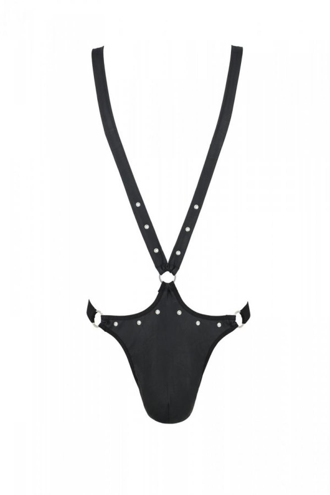 Эротическое мужское боди Passion Free Your Senses Harry 028, L/XL (черный)