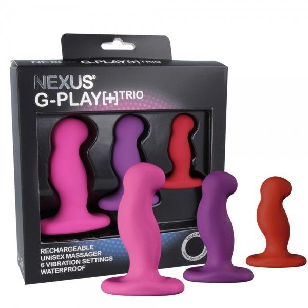 Zestaw stymulatorów wibracyjnych Nexus G-Play Plus Trio, 3 sztuki (multi)