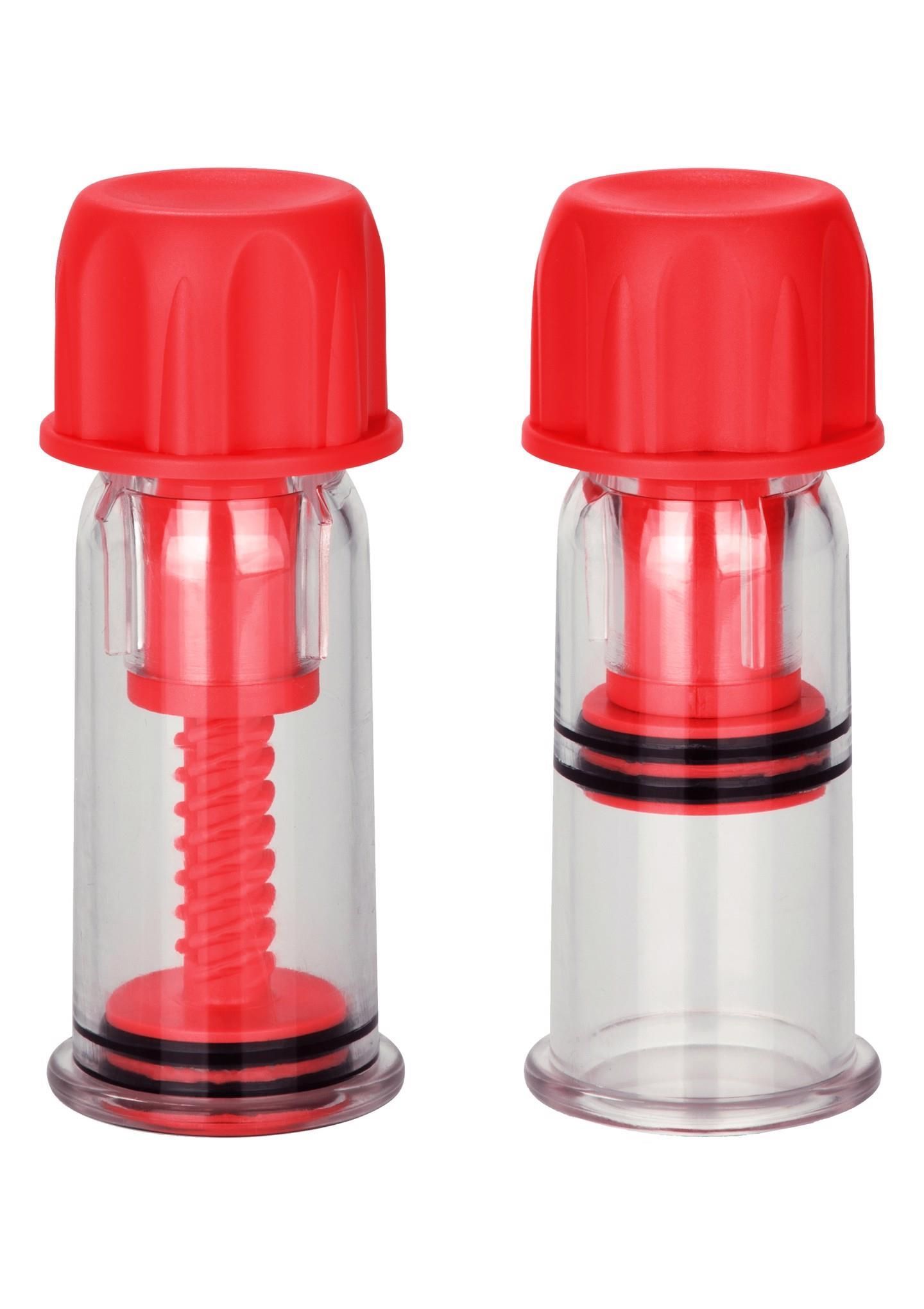 Помпа для сосков CalExotics COLT Nipple Pro-Suckers, 10,3 см (красный)