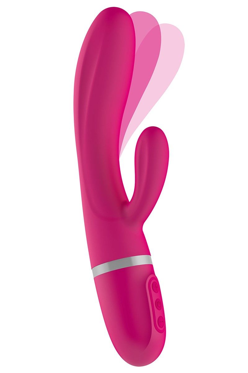 Вибратор-кролик Liebe Pleasure Toys Bend It Plus, 20 см (розовый)