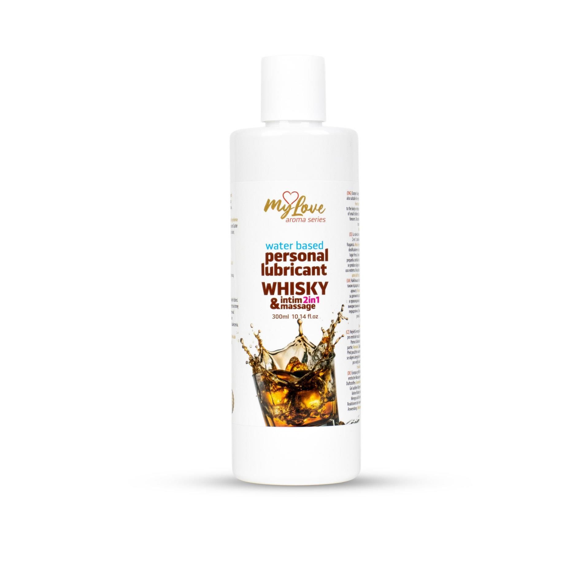 Lubrykant MyLove Aroma Series Intim&Massage 2in1 Whisky, 300 ml