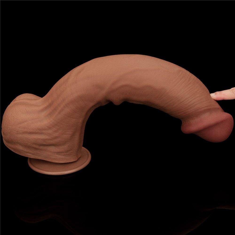 Фаллоимитатор LoveToy Sliding-Skin Dual Layer Dong King Sized, 36 см (телесный)