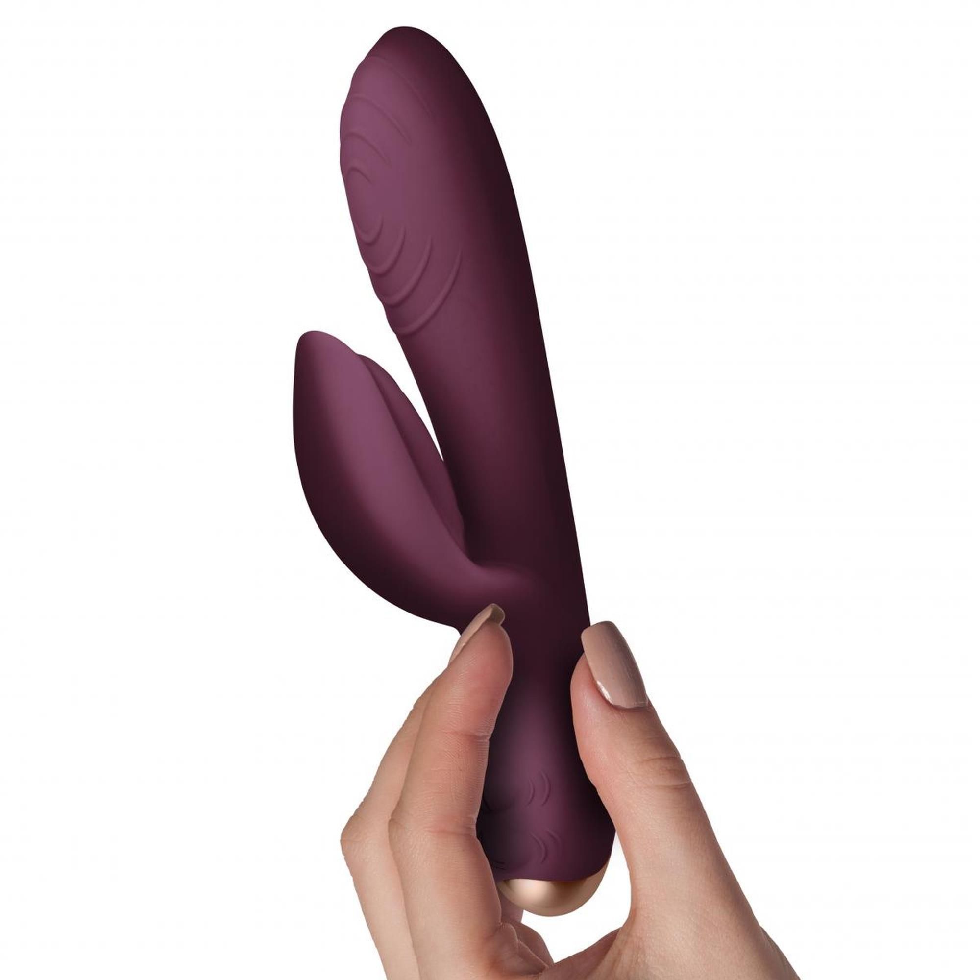 Вибратор-кролик Climaximum Spirit Rabbit, 18 см (бордовый)