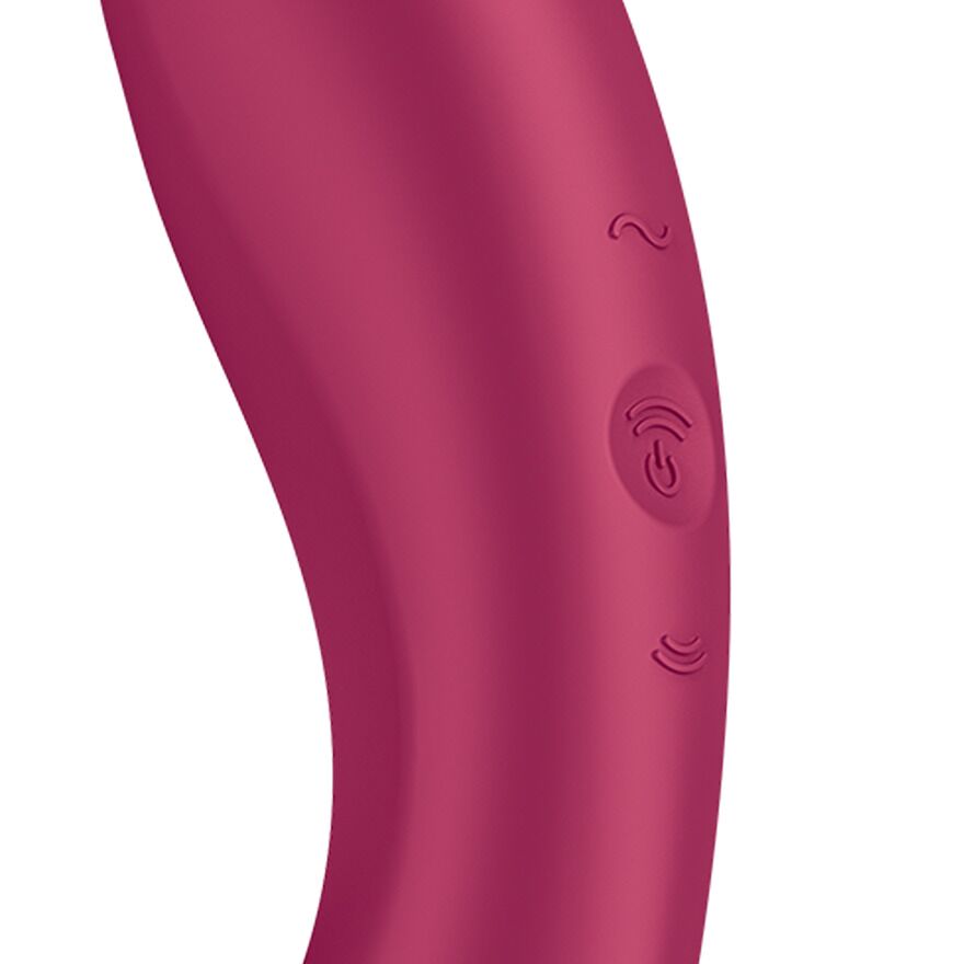 Bezdotykowy stymulator łechtaczki z wibracjami Satisfyer Curvy Trinity 1 (bordowy)
