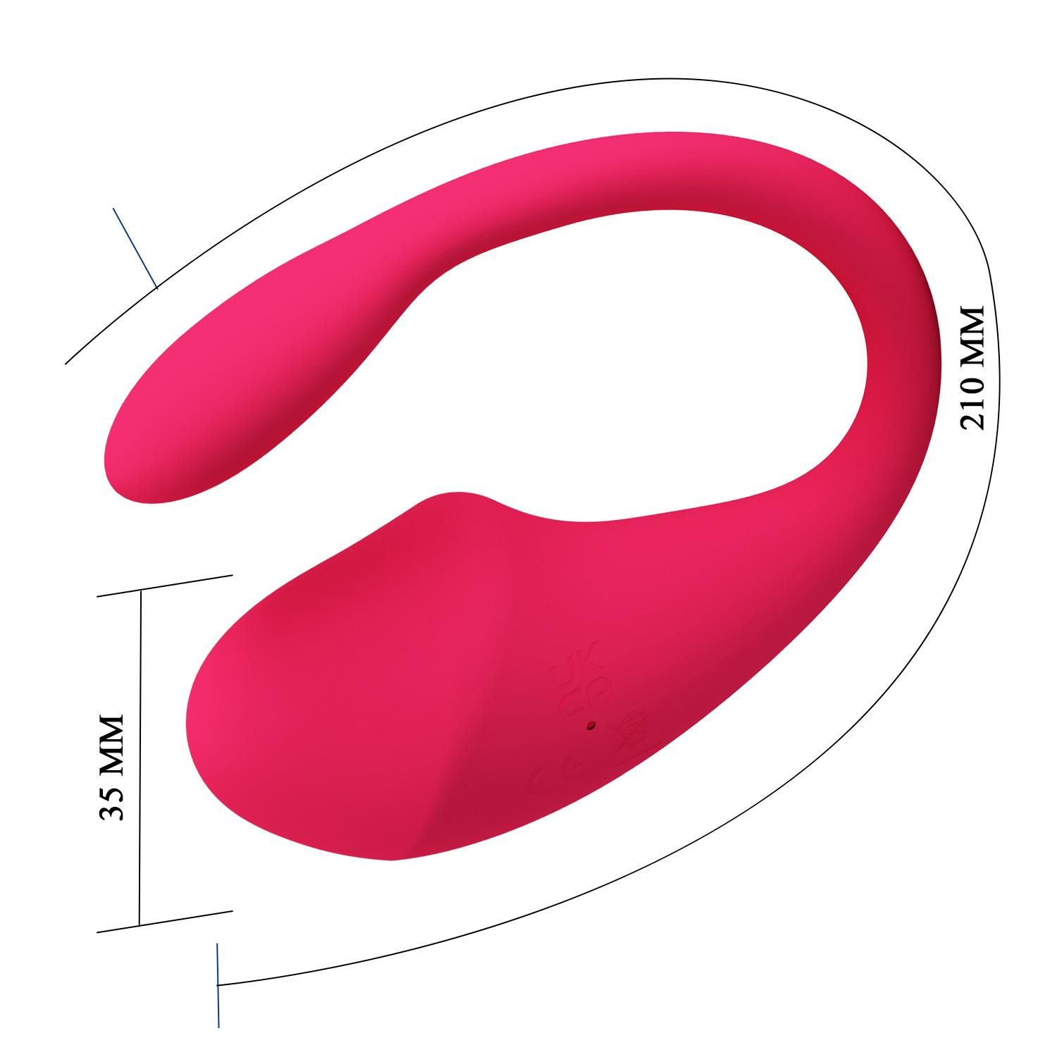 Wibrujące jajko Baile Thalia App Control Bullet, 21 cm (różowy)