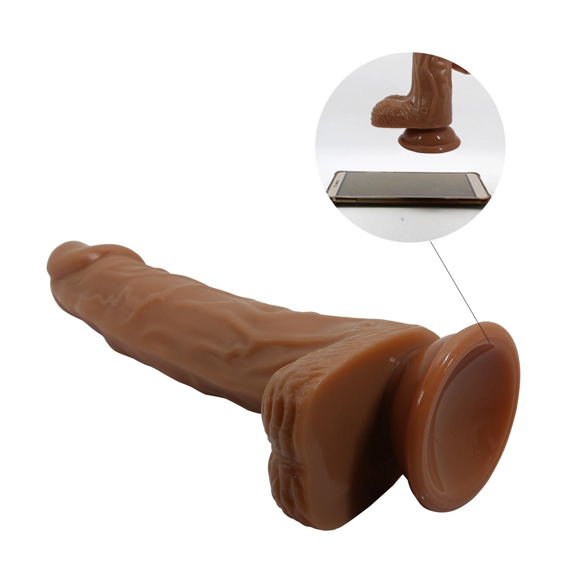 Реалістичний вібратор Baile Beautiful Encounter Bodach Remote Control, 21 см (коричневий)