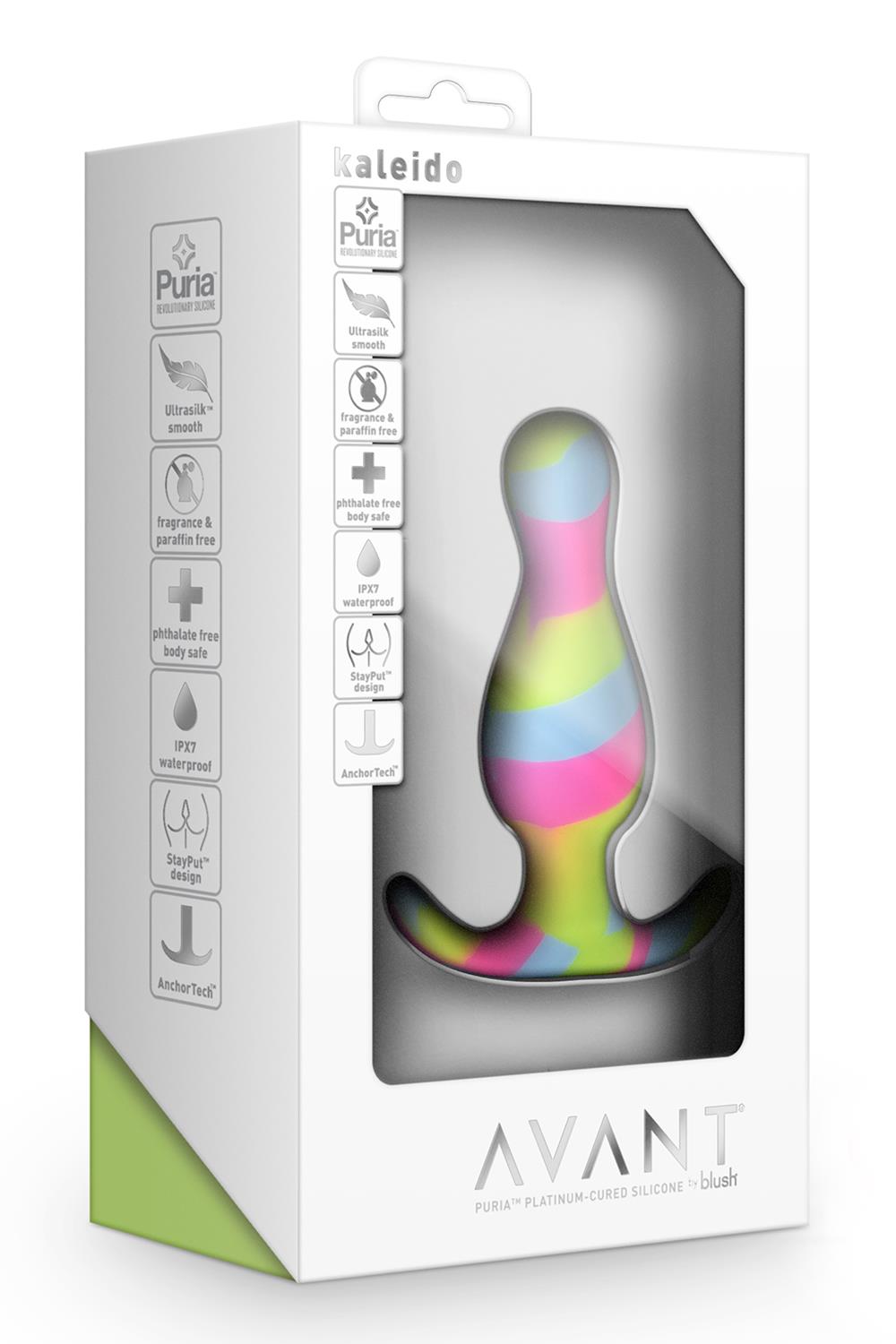 Korek analny Avant Kaleido, 8.9 cm (multi)