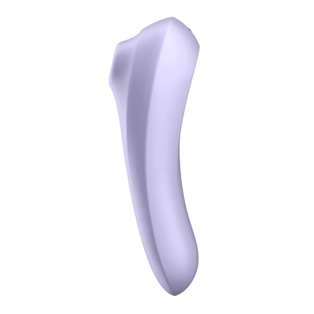 Вібратор з вакуумним стимулятором клітора  Satisfyer Dual Pleasure (бузковий)