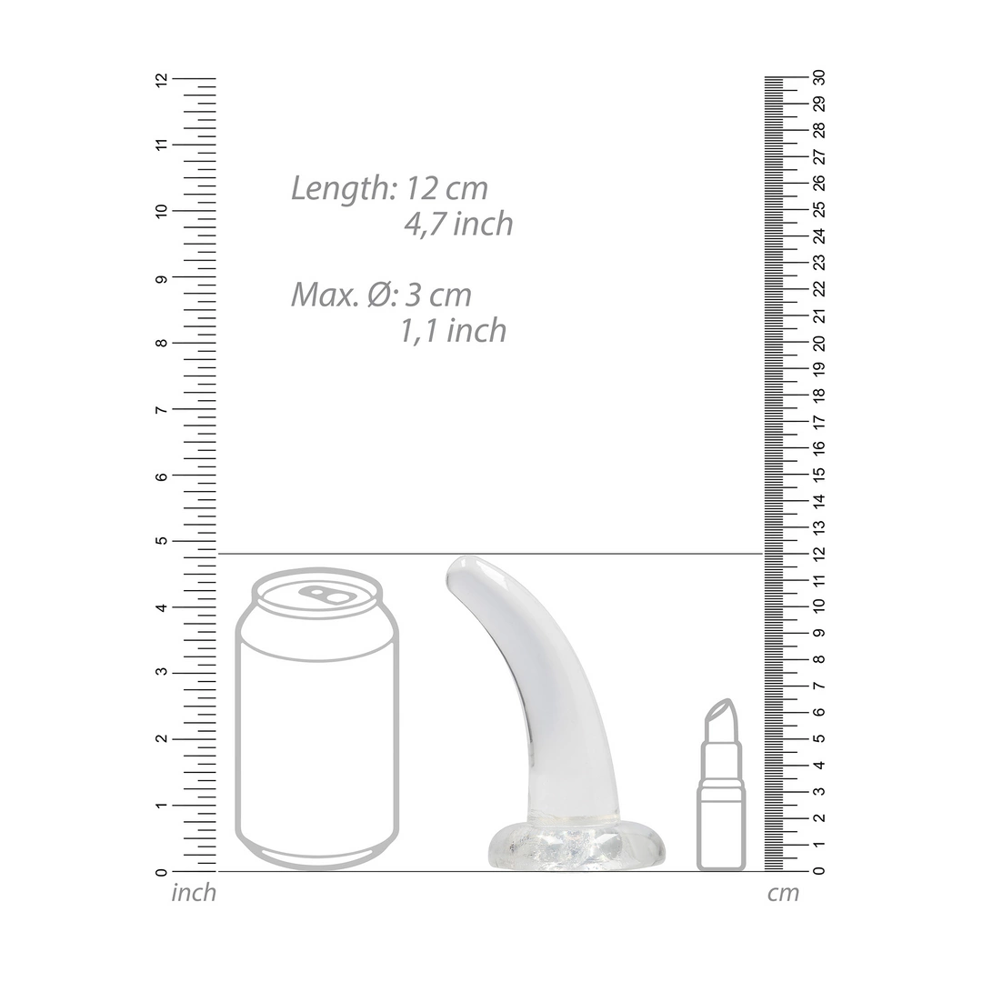 Фаллоимитатор Realrock Crystal Clear Dildo 5", 11.5 см (прозрачный)