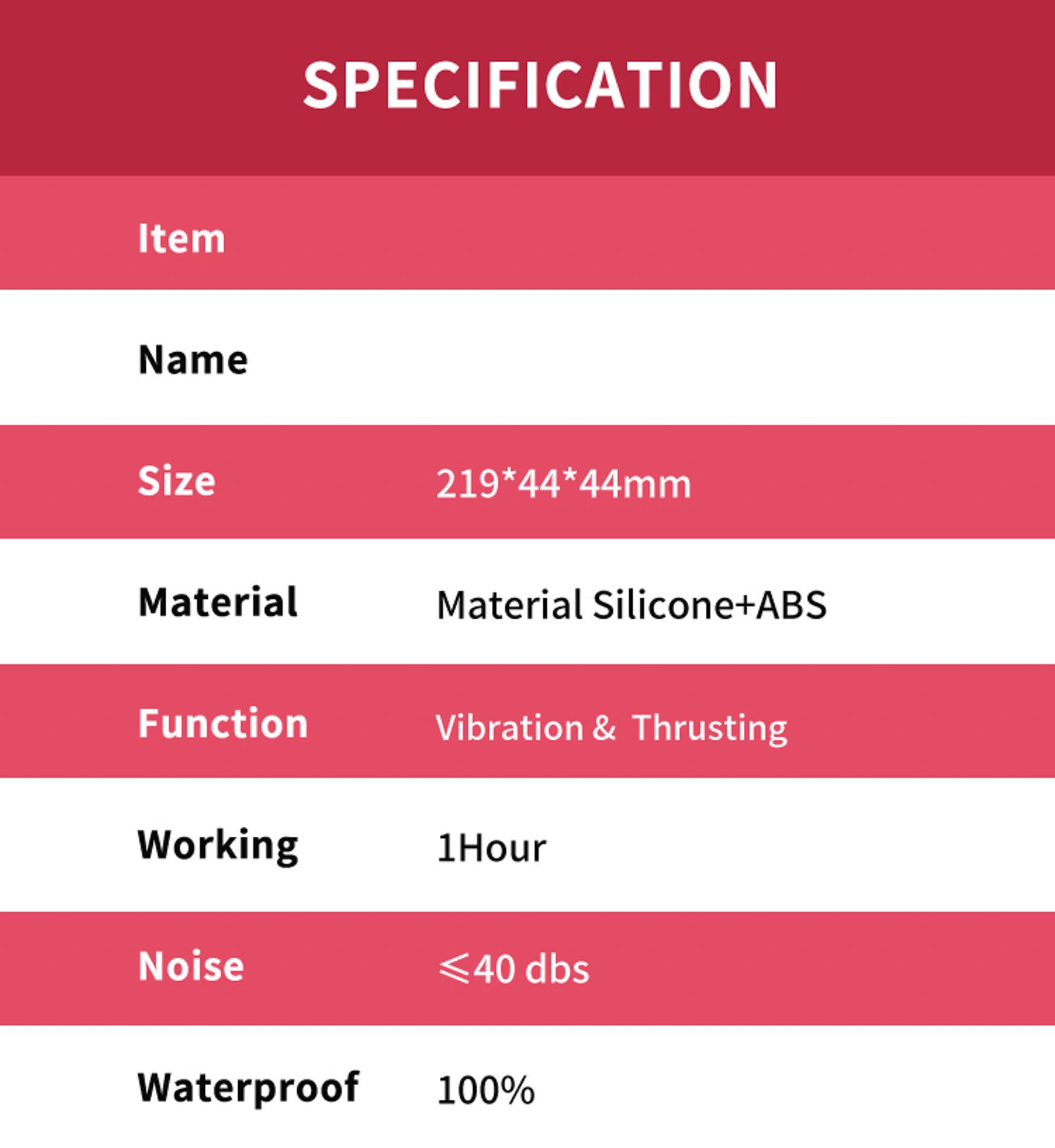 Вибратор B - Series Joy Jackal, 21.9 см (красный)