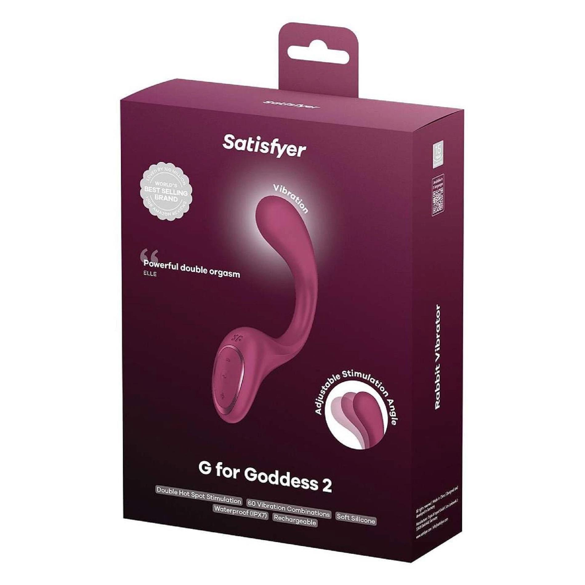 Вибратор Satisfyer G For Goddess 2, 18.8 см (бордовый)